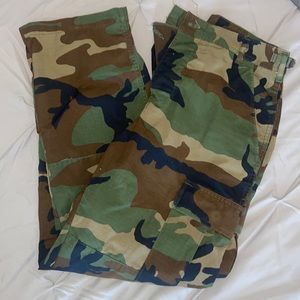 vintage y2k camo army pants